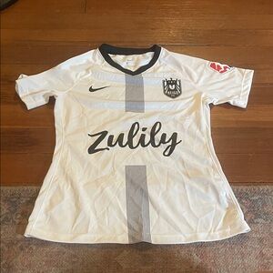 Nike White and Black Soccer Jersey Rapinoe